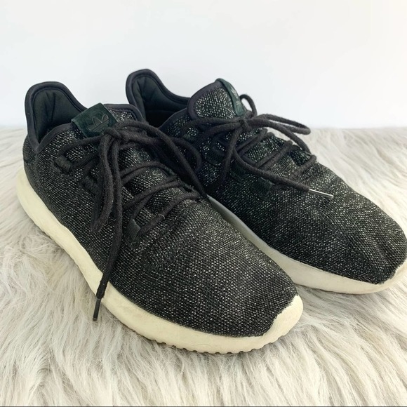 Adidas Tubular Shadow Black Sparkle Sneaker Shoes 10 - Picture 2 of 12